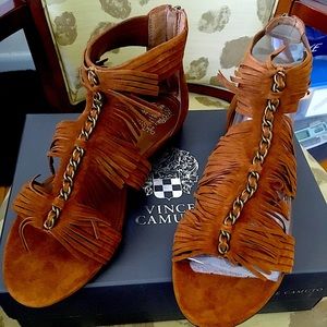 Staycation or Cancun these Nubuck suede sandals are gorgeous.